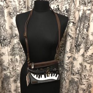 NWT Chala Piano Small Purse or Crossbody or Wristlet Music Note